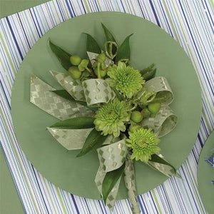 Green Buttons Corsage - flowersbypouparina.com