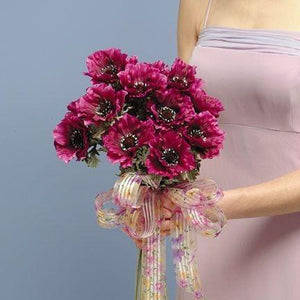 Wedding Silk Anemone Bouquet - flowersbypouparina.com