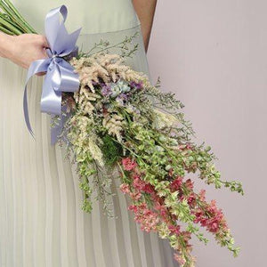 Wedding Larkspur and Wildflower Bouquet - flowersbypouparina.com