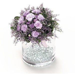 Wedding Lavender Miniature Carnation Bouquet - flowersbypouparina.com